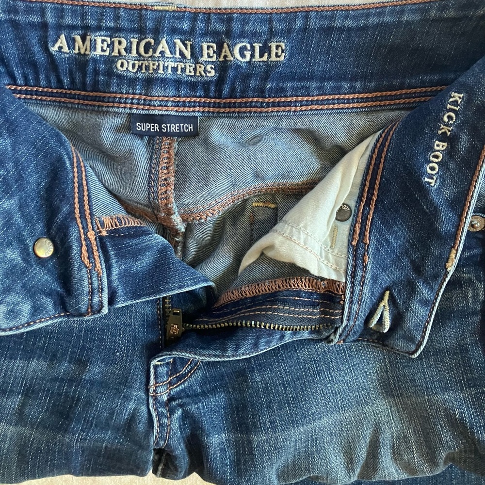 American Eagle Outfitters Dark Blue Flare Jeans *Short*